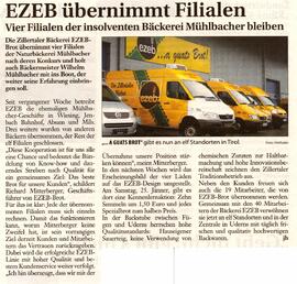 Ezeb übernimmt Filialen von Mühlbacher