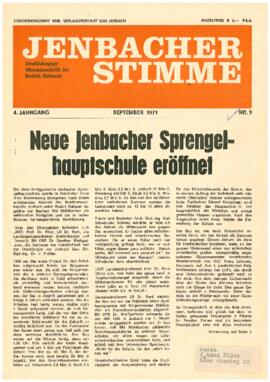 Jenbacher Stimme, Ausgabe 9, September 1971