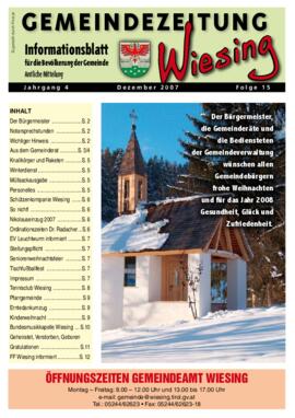 Gemeindezeitung Dezember 2007