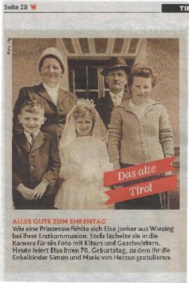 Das alte Tirol: Alles Gute zum Ehrentag