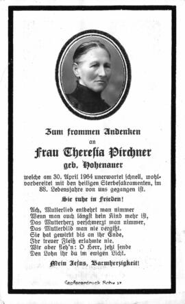 Theresia Pirchner, geb. Hohenauer, im 88. Lebensjahr