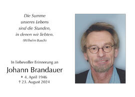 Johann Brandauer, im 79. Lebensjahr