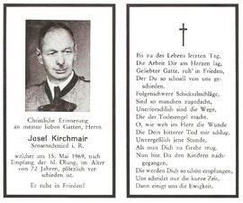 Josef Kirchmair, im 73. Lebensjahr