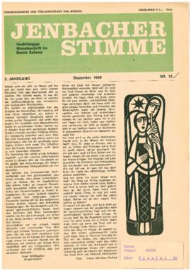 Jenbacher Stimme, Ausgabe 12, Dezember 1969