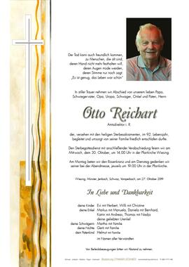 Otto Reichart, im 92. Lebensjahr