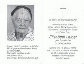 Elisabeth Huber, geb. Brandacher, im 95. Lebensjahr