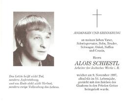 Alois Schiestl, im 54. Lebensjahr