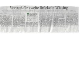 Vorstoß für zweite Brücke in Wiesing