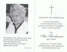 Ida Kirchmair, geb. Schrettl, im 82. Lebensjahr