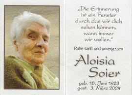 Aloisia Soier, geb. Pinzger, im 96. Lebensjahr