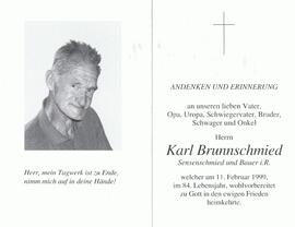 Karl Brunnschmied, im 84. Lebensjahr