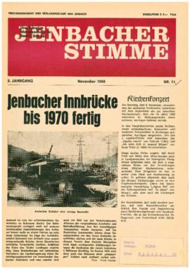 Jenbacher Stimme, Ausgabe 11, November 1969