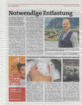 Notwendige Entlastung