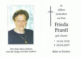 Frieda Prantl, geb. Gasser, im 90. Lebensjahr