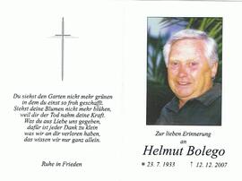 Helmut Bolego, im 75. Lebensjahr