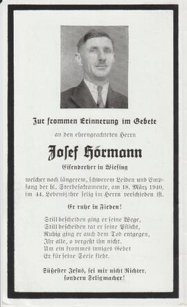 Josef Hörmann, im 44. Lebensjahr