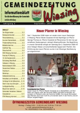 Gemeindezeitung September 2006