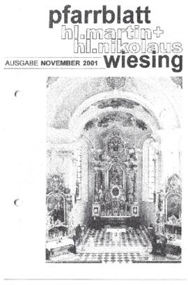 Pfarrblatt Wiesing November 2001
