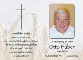 Otto Huber, vlg. Hörmal Otto, im 85. Lebensjahr