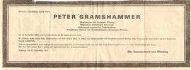 Peter Gramshammer, im 66. Lebensjahr