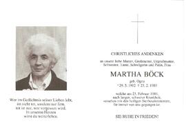 Martha Böck, geb. Ogris, im 87. Lebensjahr
