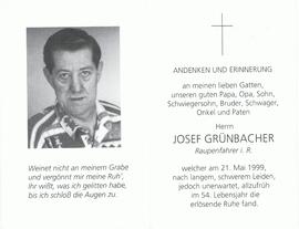 Josef Grünbacher, im 54. Lebensjahr