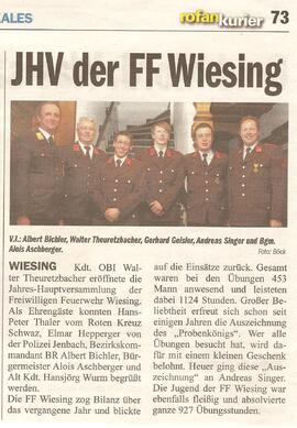 JHV der FF Wiesing