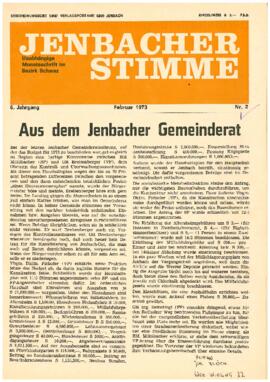 Jenbacher Stimme, Ausgabe 2, Februar 1973