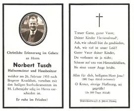 Norbert Tusch, Hafnermeister, im 58. Lebensjahr