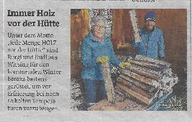 Immer Holz vor der Hütte