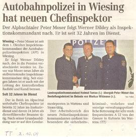 Autobahnpolizei in Wiesing hat neuen Chefinspektor