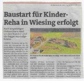 Baustart für Kinder-Reha in Wiesing erfolgt