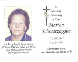 Martha Schwarzkogler, im 92. Lebensjahr