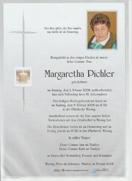 Margaretha Pichler, im 83. Lebensjahr