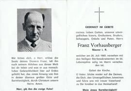 Franz Vorhausberger, im 64. Lebensjahr