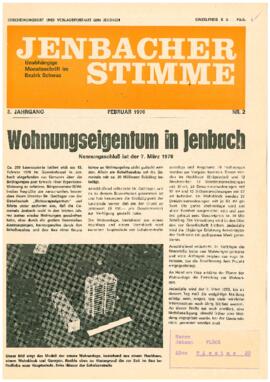Jenbacher Stimme, Ausgabe 2, Februar 1970