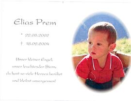Elias Prem, im 3. Lebensjahr