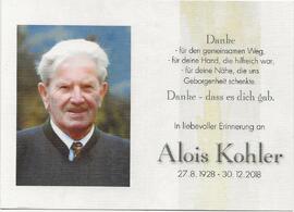 Alois Kohler, im 91. Lebensjahr