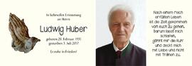 Ludwig Huber, im 87. Lebensjahr