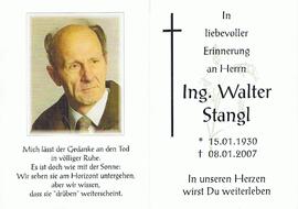 Ing. Walter Stangl, im 77. Lebensjahr