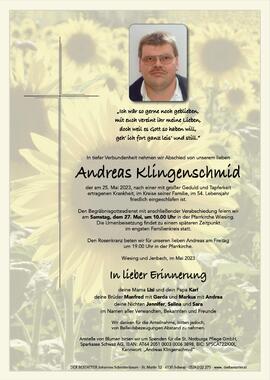 Andreas Klingenschmid, im 54. Lebensjahr