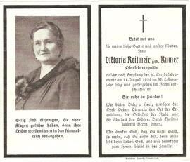 Viktoria Reitmeir, geb. Rumer, im 59. Lebensjahr