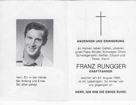 Franz Rungger, im 44. Lebensjahr
