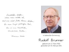 Rudolf Brunner, im 66. Lebensjahr