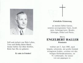 Engelbert Haller, im 75. Lebensjahr