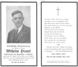 Wilhelm Prantl, im 59. Lebensjahr