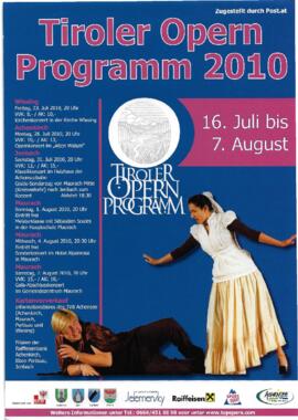 Tiroler Opern Programm 2010