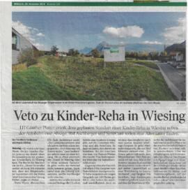 Veto zu Kinder-Reha in Wiesing