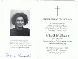Traudi Mallaun geb. Pirchner, im 47. Lebensjahr