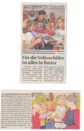 Tag des Butterbrotes in der Volksschule Wiesing